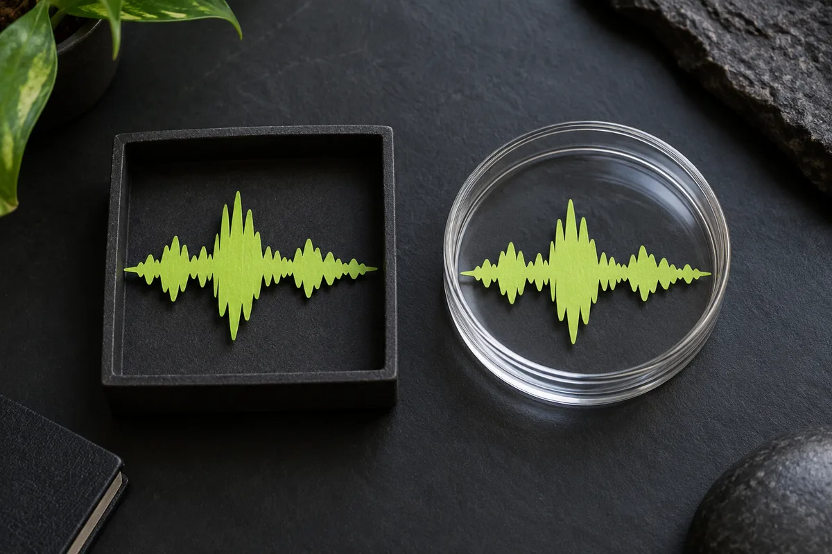 A similar musical contour represented in two different containers.